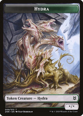 Drake // Hydra Double-Sided Token [Zendikar Rising Tokens] | Shuffle n Cut Hobbies & Games