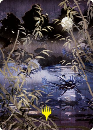 Swamp Art Card (Gold-Stamped Signature) [Kamigawa: Neon Dynasty Art Series] | Shuffle n Cut Hobbies & Games