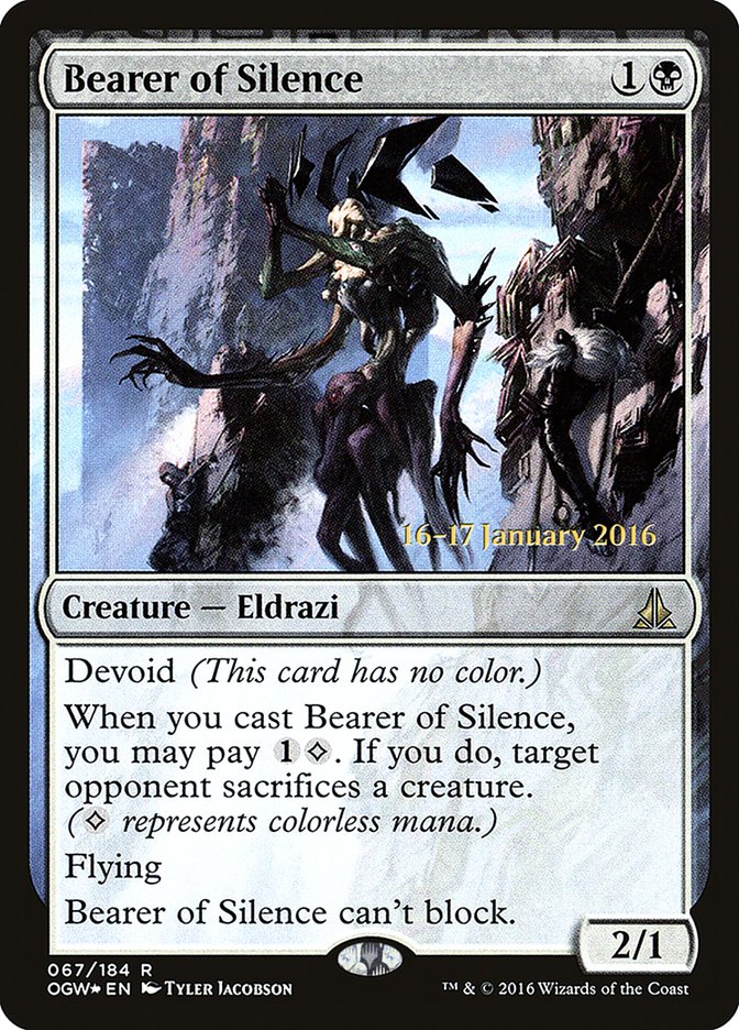 Bearer of Silence [Oath of the Gatewatch Prerelease Promos] | Shuffle n Cut Hobbies & Games