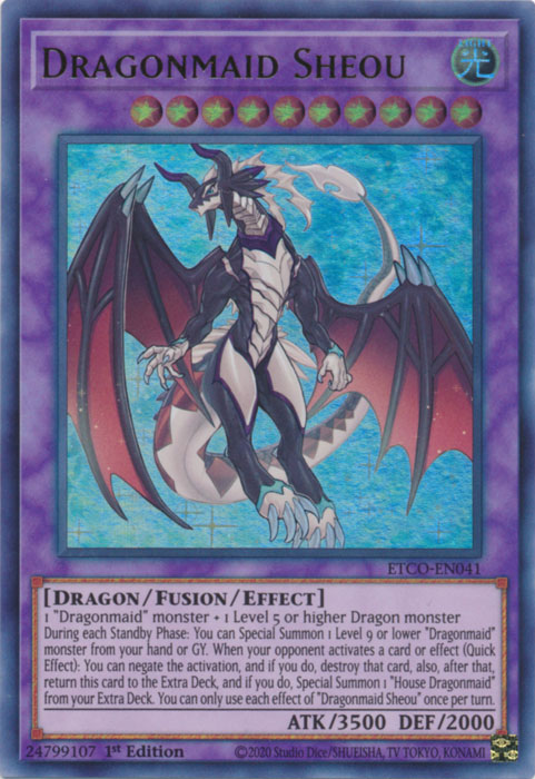 Dragonmaid Sheou [ETCO-EN041] Ultra Rare | Shuffle n Cut Hobbies & Games