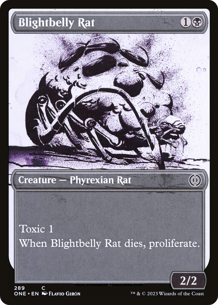 Blightbelly Rat (Showcase Ichor) [Phyrexia: All Will Be One] | Shuffle n Cut Hobbies & Games