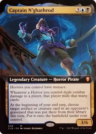 Captain N'ghathrod (Extended Art) [Commander Legends: Battle for Baldur's Gate] | Shuffle n Cut Hobbies & Games