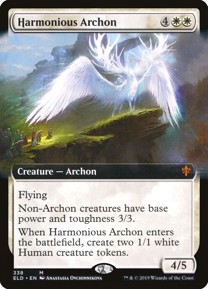 Harmonious Archon (Extended Art) [Throne of Eldraine] | Shuffle n Cut Hobbies & Games