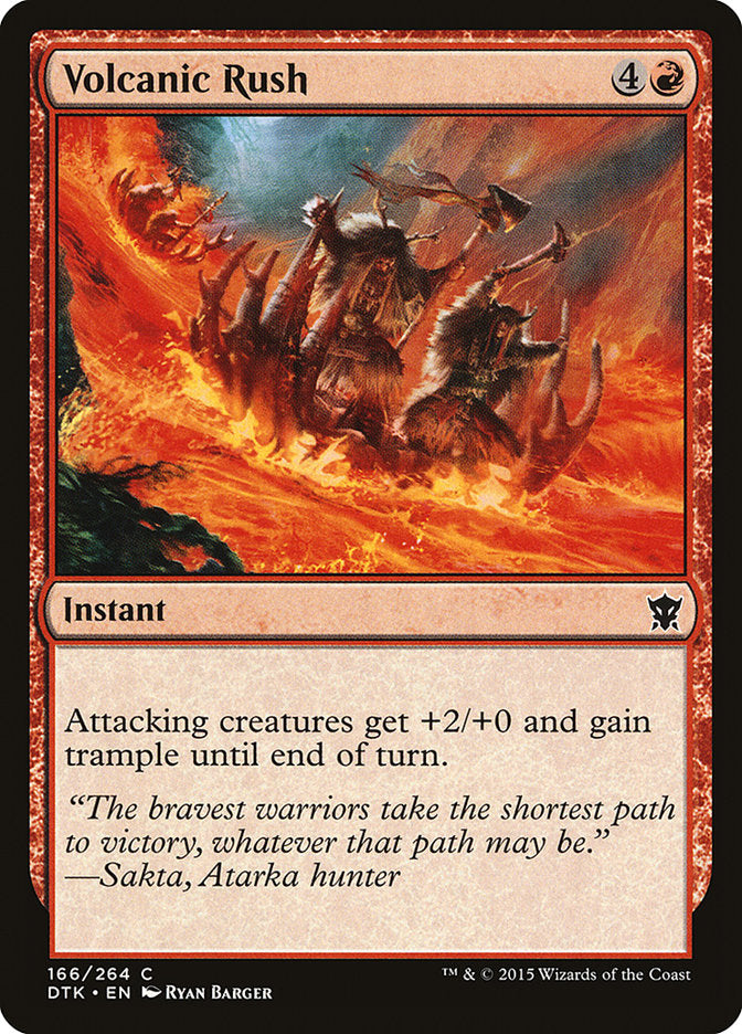 Volcanic Rush [Dragons of Tarkir] | Shuffle n Cut Hobbies & Games