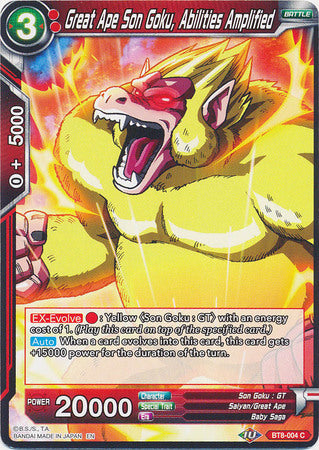 Great Ape Son Goku, Abilities Amplified [BT8-004] | Shuffle n Cut Hobbies & Games