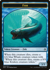 Fish // Kraken Double-Sided Token [Masters 25 Tokens] | Shuffle n Cut Hobbies & Games