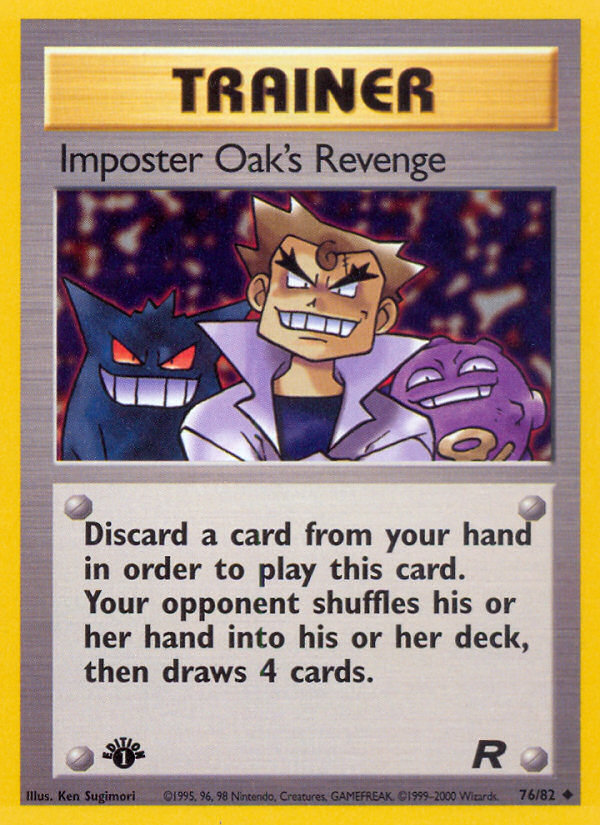 Imposter Oak's Revenge (76/82) [Team Rocket 1st Edition] | Shuffle n Cut Hobbies & Games