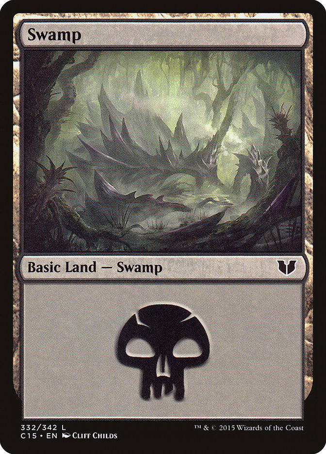 Swamp (332) [Commander 2015] | Shuffle n Cut Hobbies & Games