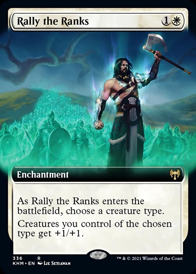 Rally the Ranks (Extended Art) [Kaldheim] | Shuffle n Cut Hobbies & Games