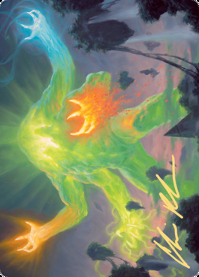 Omnath, Locus of Creation Art Card (Gold-Stamped Signature) [Zendikar Rising Art Series] | Shuffle n Cut Hobbies & Games