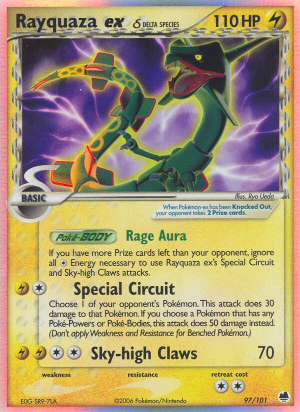 Rayquaza ex (97/101) (Delta Species) [EX: Dragon Frontiers] | Shuffle n Cut Hobbies & Games