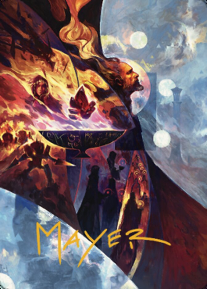 Urza's Command Art Card (Gold-Stamped Signature) [The Brothers' War Art Series] | Shuffle n Cut Hobbies & Games