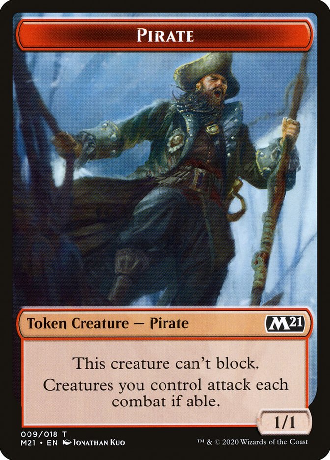 Cat (011) // Pirate Double-Sided Token [Core Set 2021 Tokens] | Shuffle n Cut Hobbies & Games