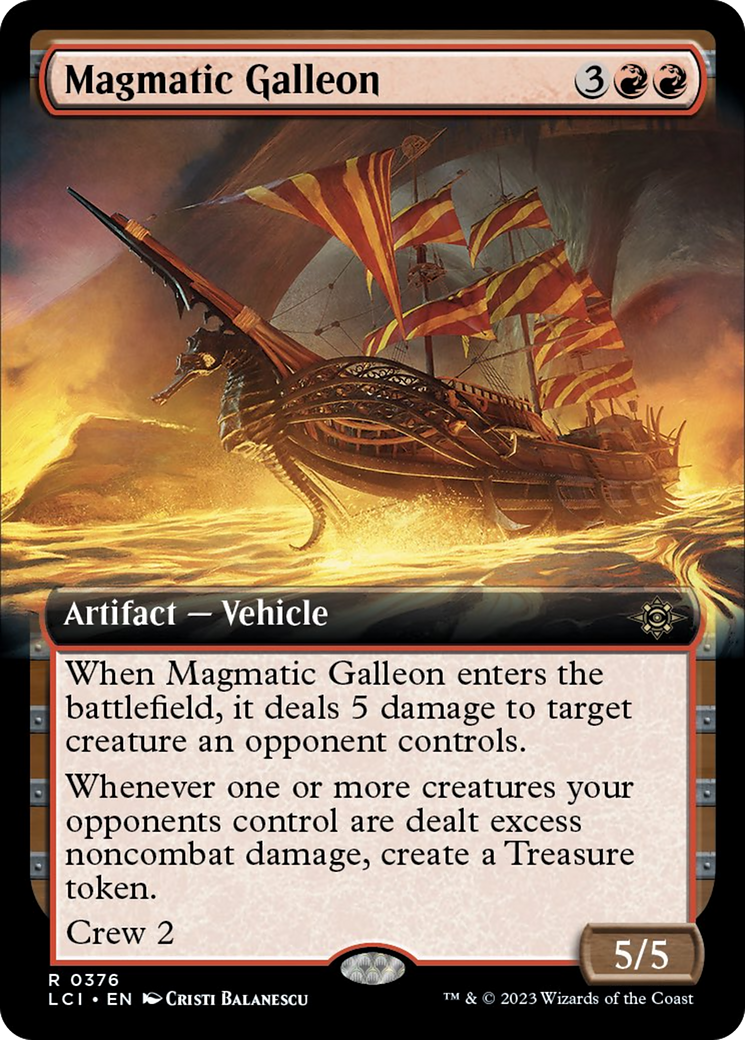 Magmatic Galleon (Extended Art) [The Lost Caverns of Ixalan] | Shuffle n Cut Hobbies & Games
