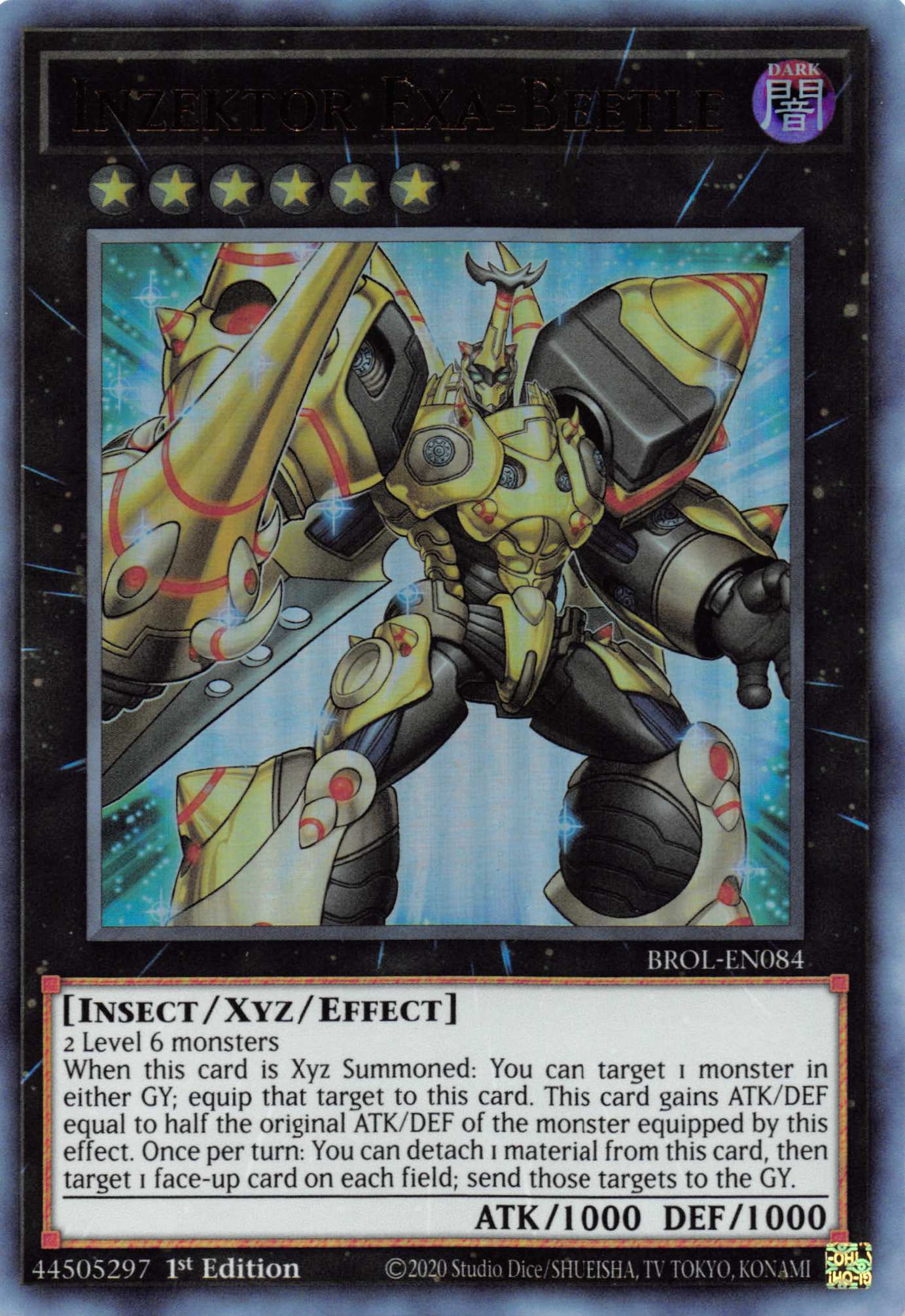 Inzektor Exa-Beetle [BROL-EN084] Ultra Rare | Shuffle n Cut Hobbies & Games