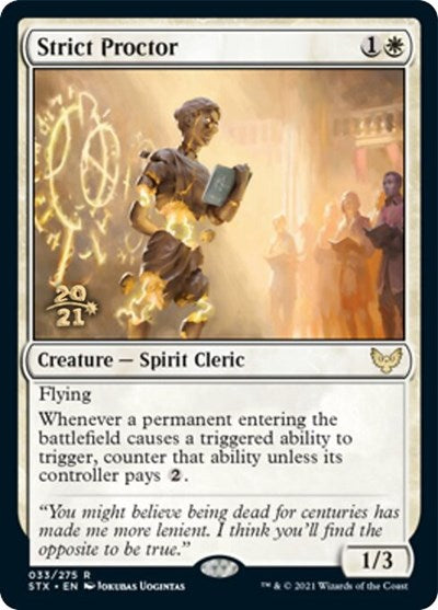 Strict Proctor [Strixhaven: School of Mages Prerelease Promos] | Shuffle n Cut Hobbies & Games