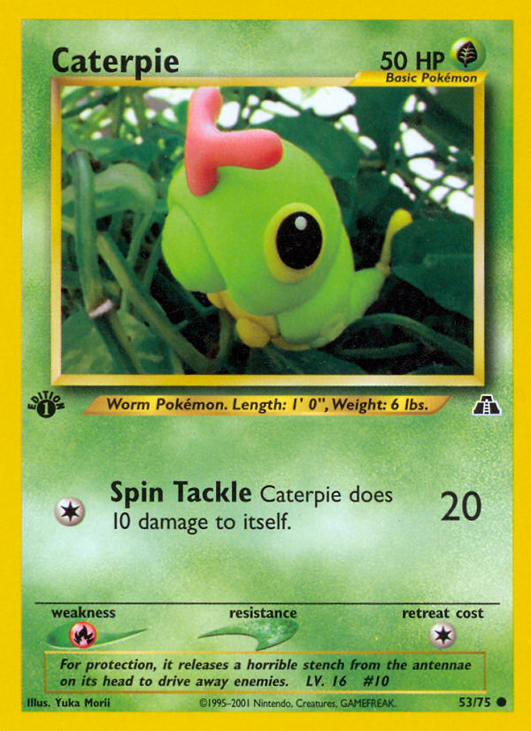 Caterpie (53/75) [Neo Discovery 1st Edition] | Shuffle n Cut Hobbies & Games