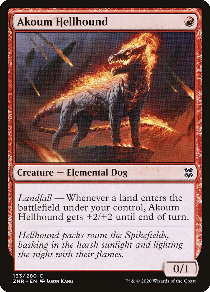 Akoum Hellhound [Zendikar Rising] | Shuffle n Cut Hobbies & Games