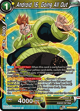 Android 16, Going All Out (Common) [BT13-112] | Shuffle n Cut Hobbies & Games