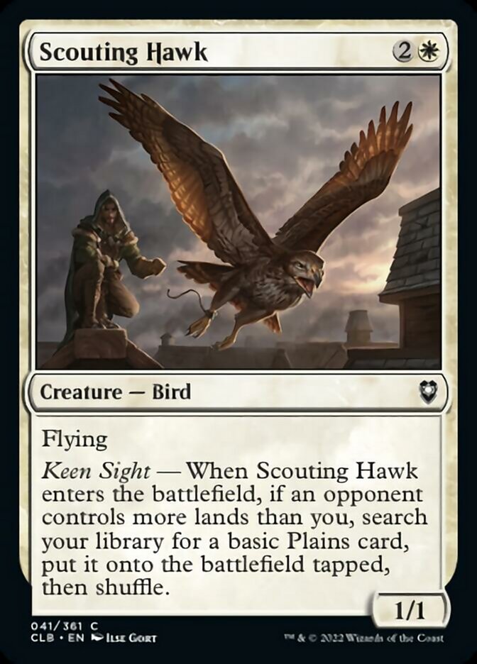 Scouting Hawk [Commander Legends: Battle for Baldur's Gate] | Shuffle n Cut Hobbies & Games