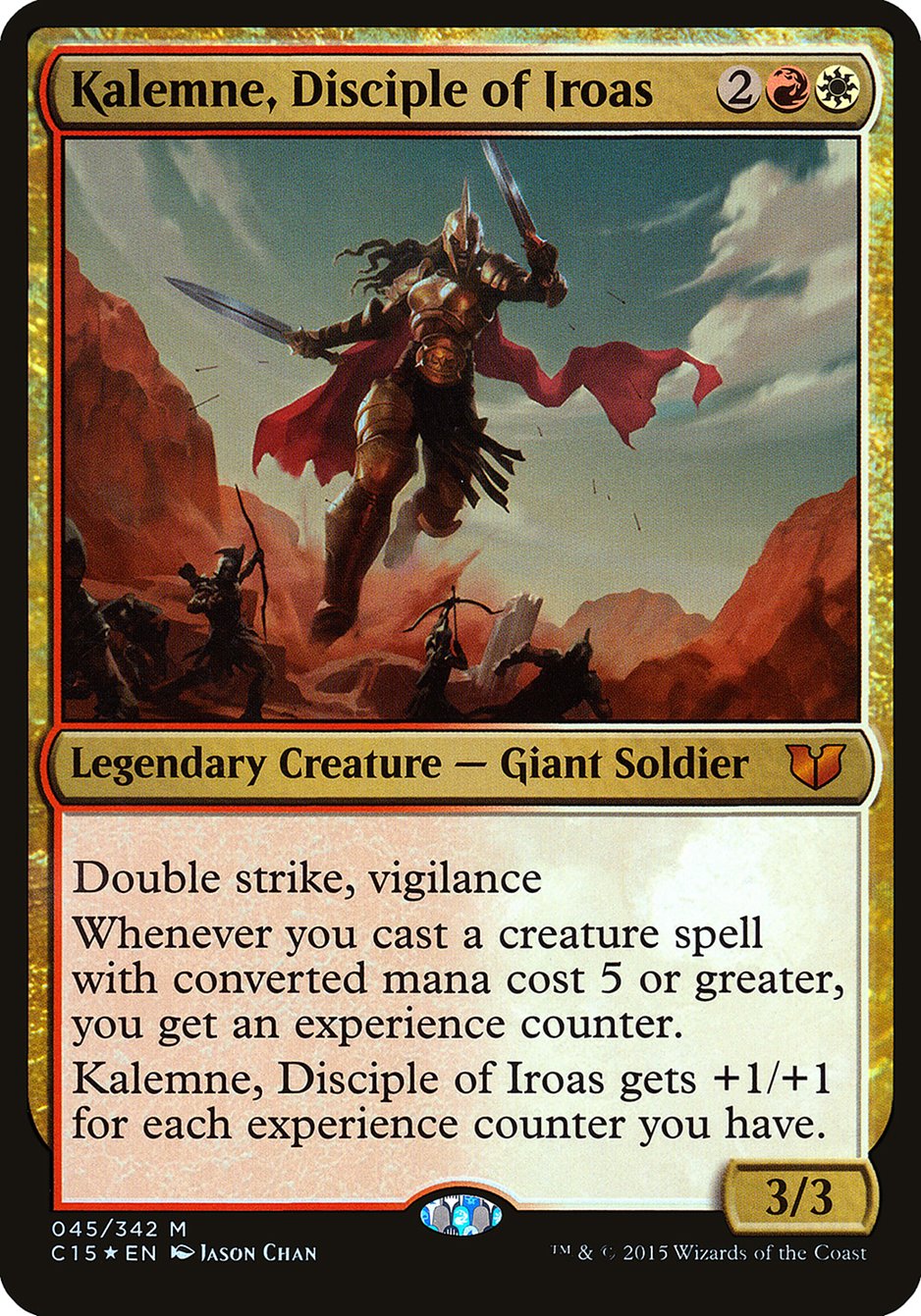 Kalemne, Disciple of Iroas (Oversized) [Commander 2015 Oversized] | Shuffle n Cut Hobbies & Games