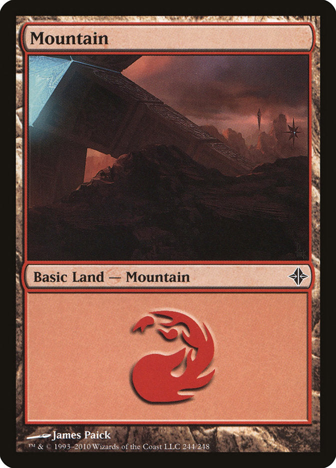Mountain (244) [Rise of the Eldrazi] | Shuffle n Cut Hobbies & Games