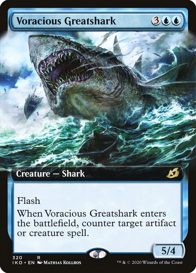 Voracious Greatshark (Extended Art) [Ikoria: Lair of Behemoths] | Shuffle n Cut Hobbies & Games