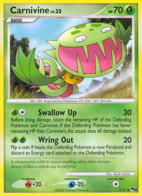 Carnivine (7/17) [POP Series 8] | Shuffle n Cut Hobbies & Games