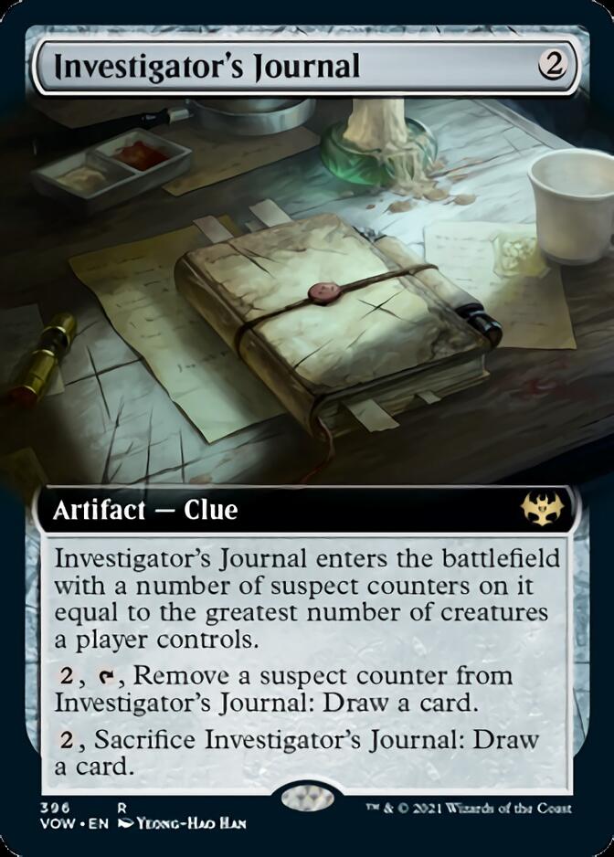 Investigator's Journal (Extended Art) [Innistrad: Crimson Vow] | Shuffle n Cut Hobbies & Games