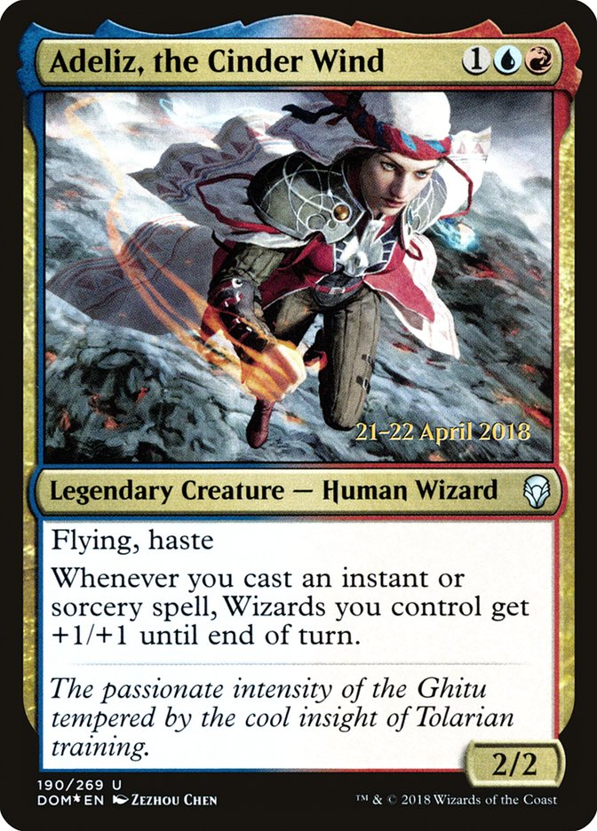 Adeliz, the Cinder Wind [Dominaria Prerelease Promos] | Shuffle n Cut Hobbies & Games