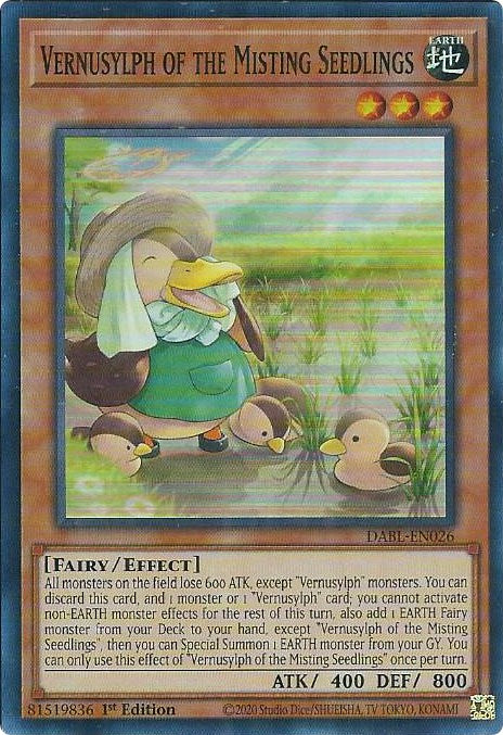 Vernusylph of the Misting Seedlings [DABL-EN026] Super Rare | Shuffle n Cut Hobbies & Games