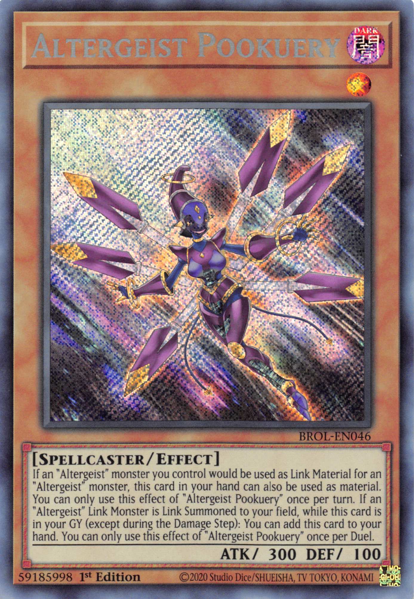 Altergeist Pookuery [BROL-EN046] Secret Rare | Shuffle n Cut Hobbies & Games