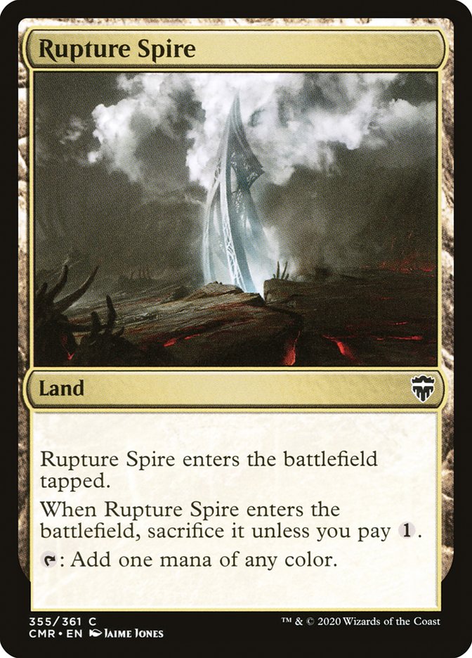 Rupture Spire (355) [Commander Legends] | Shuffle n Cut Hobbies & Games