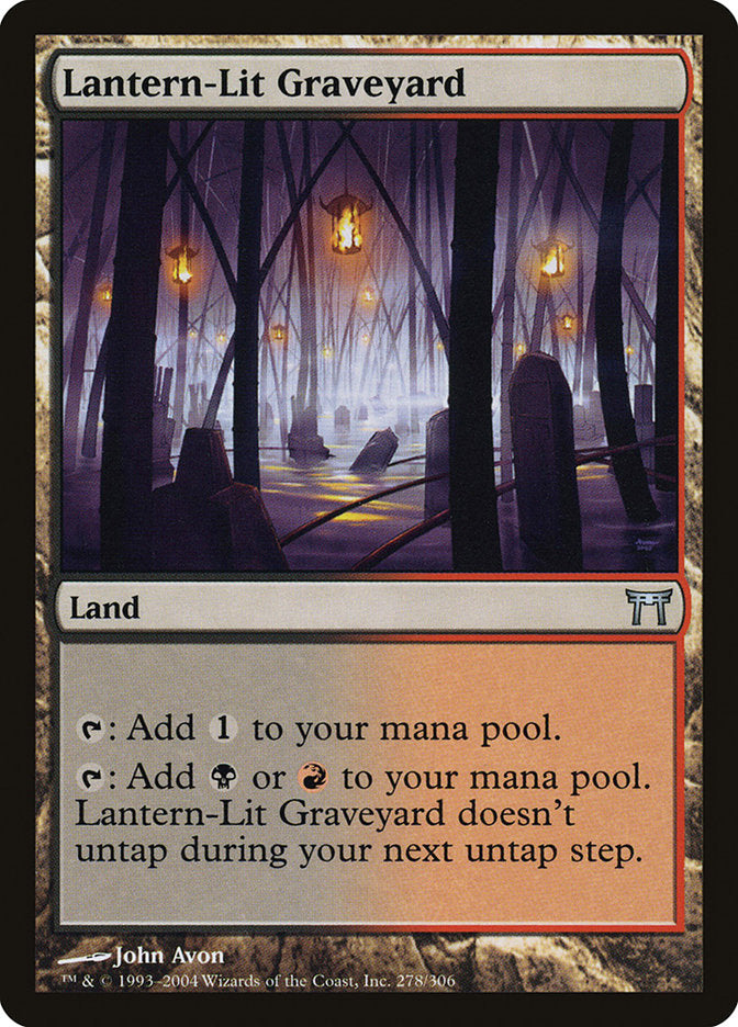 Lantern-Lit Graveyard [Champions of Kamigawa] | Shuffle n Cut Hobbies & Games