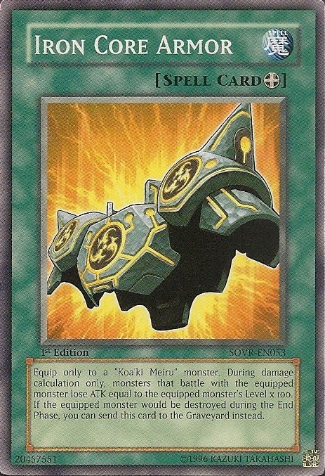 Iron Core Armor [SOVR-EN053] Common | Shuffle n Cut Hobbies & Games