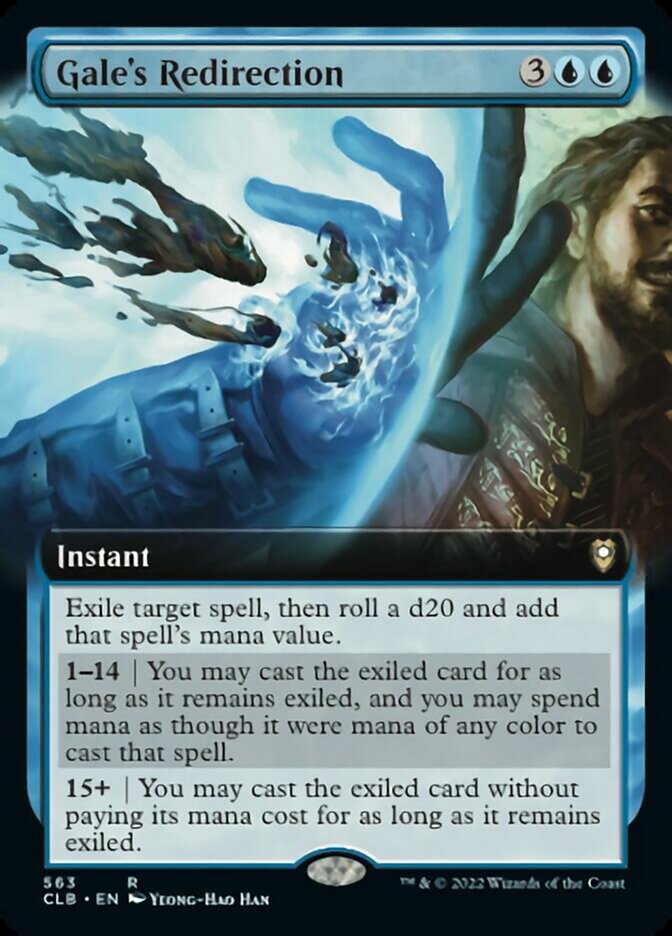 Gale's Redirection (Extended Art) [Commander Legends: Battle for Baldur's Gate] | Shuffle n Cut Hobbies & Games
