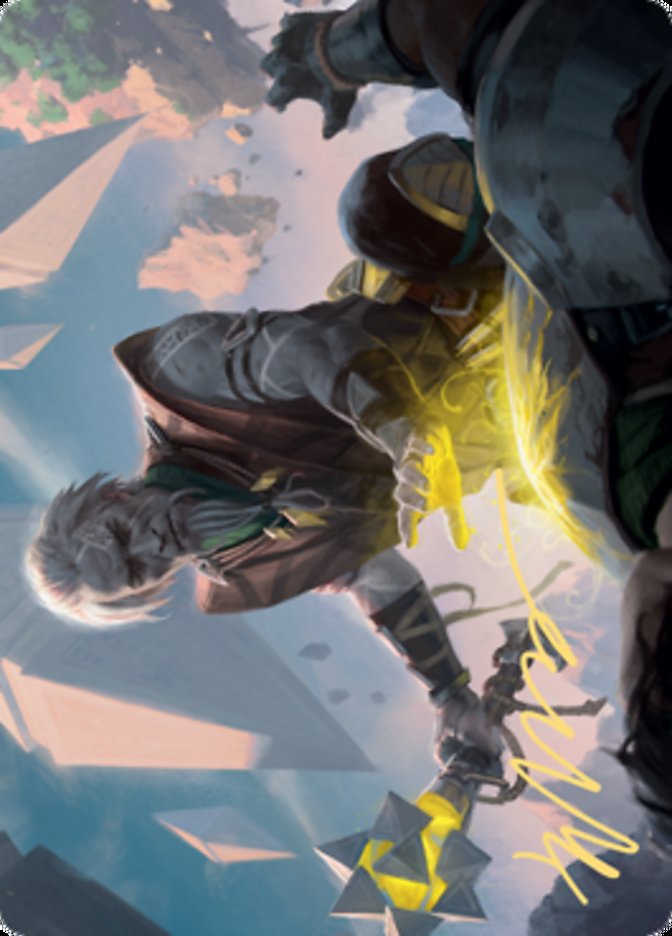 Expedition Healer Art Card (Gold-Stamped Signature) [Zendikar Rising Art Series] | Shuffle n Cut Hobbies & Games