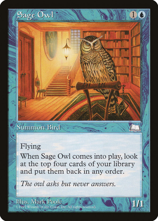 Sage Owl [Weatherlight] | Shuffle n Cut Hobbies & Games
