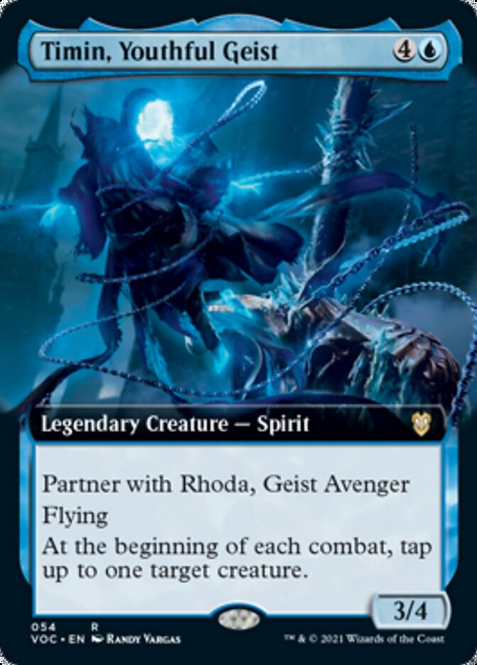 Timin, Youthful Geist (Extended Art) [Innistrad: Crimson Vow Commander] | Shuffle n Cut Hobbies & Games