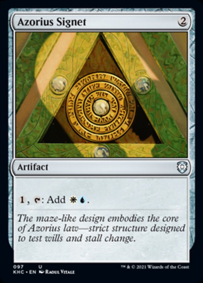 Azorius Signet [Kaldheim Commander] | Shuffle n Cut Hobbies & Games