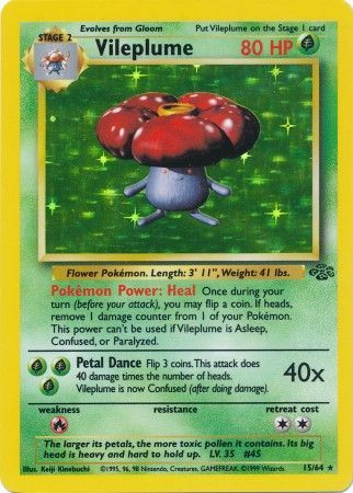 Vileplume (15/64) [Jungle Unlimited] | Shuffle n Cut Hobbies & Games