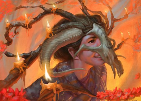 Hedgewitch's Mask Art Card [Innistrad: Midnight Hunt Art Series] | Shuffle n Cut Hobbies & Games