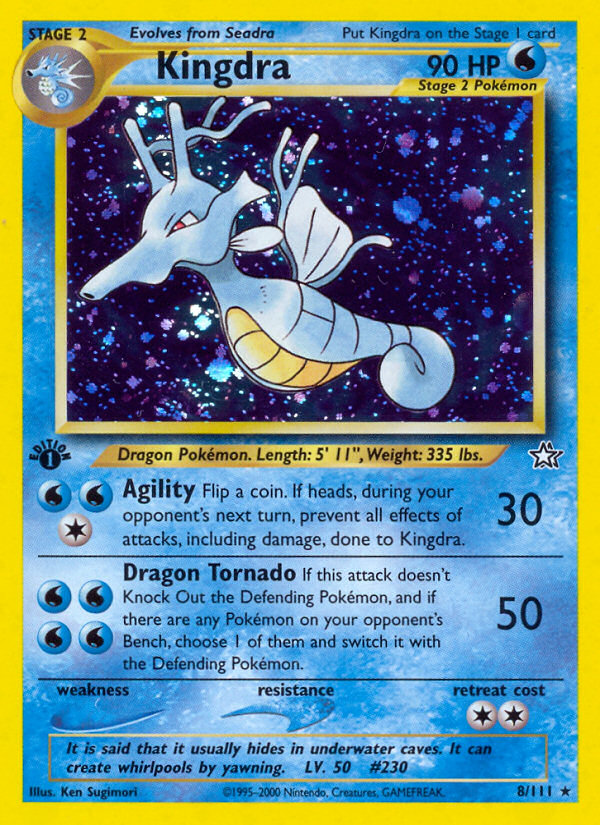 Kingdra (8/111) [Neo Genesis 1st Edition] | Shuffle n Cut Hobbies & Games