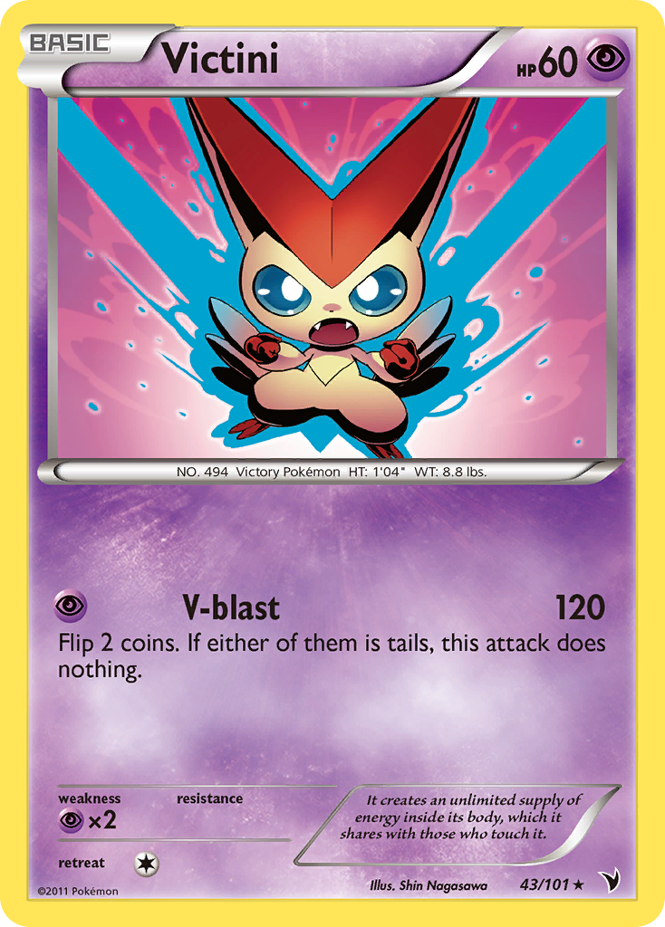 Victini (43/101) [Black & White: Noble Victories] | Shuffle n Cut Hobbies & Games
