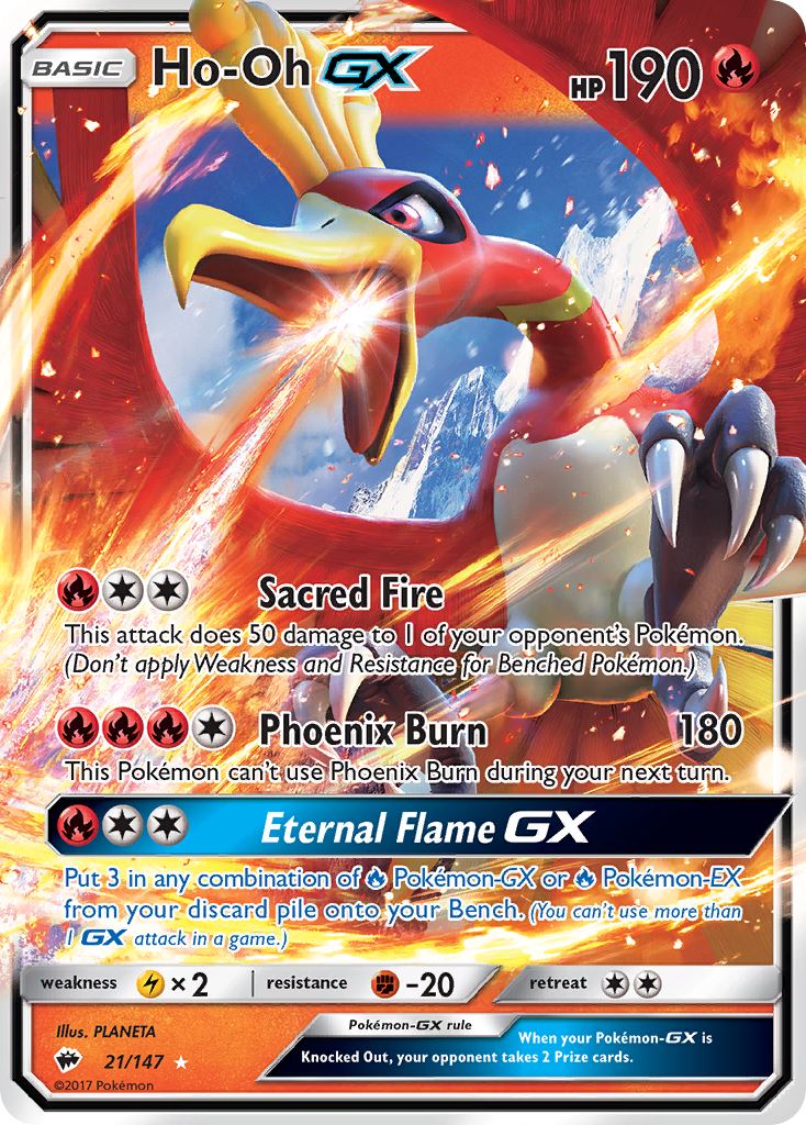 Ho-Oh GX (21/147) [Sun & Moon: Burning Shadows] | Shuffle n Cut Hobbies & Games