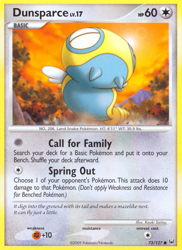 Dunsparce (73/127) [Platinum: Base Set] | Shuffle n Cut Hobbies & Games