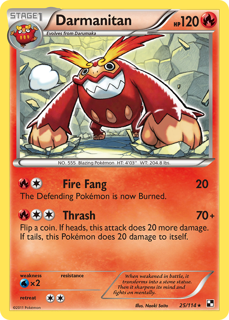 Darmanitan (25/114) [Black & White: Base Set] | Shuffle n Cut Hobbies & Games