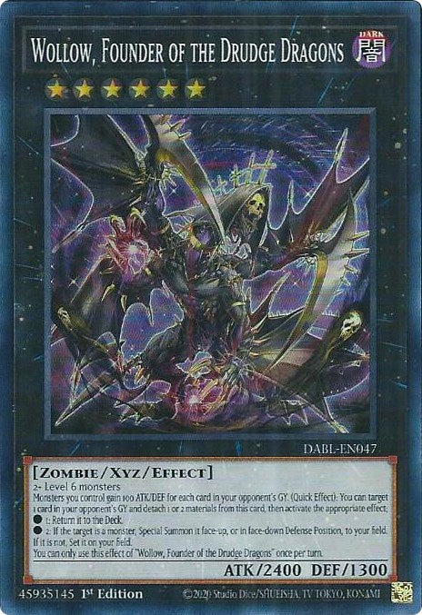 Wollow, Founder of the Drudge Dragons [DABL-EN047] Super Rare | Shuffle n Cut Hobbies & Games