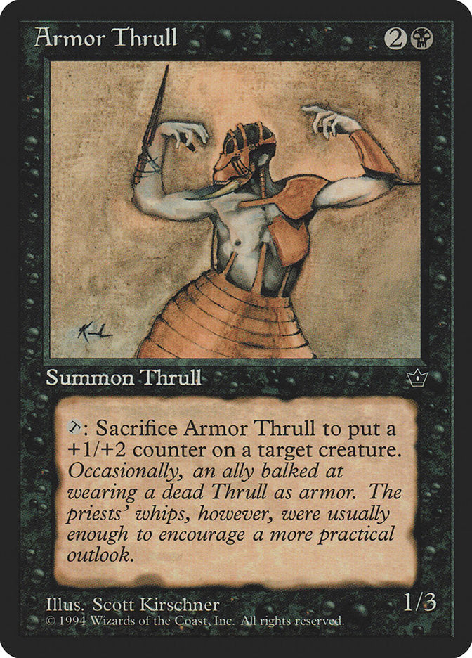 Armor Thrull (Scott Kirschner) [Fallen Empires] | Shuffle n Cut Hobbies & Games