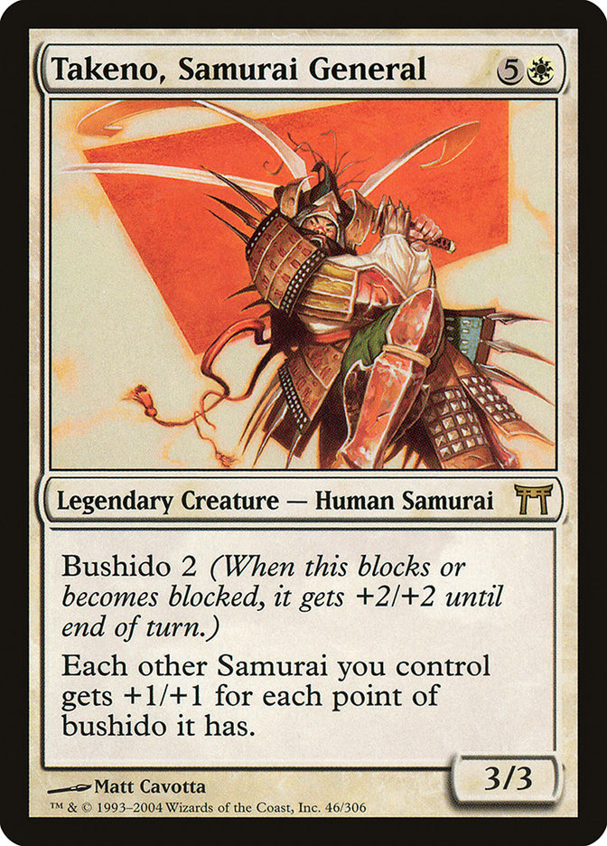 Takeno, Samurai General [Champions of Kamigawa] | Shuffle n Cut Hobbies & Games